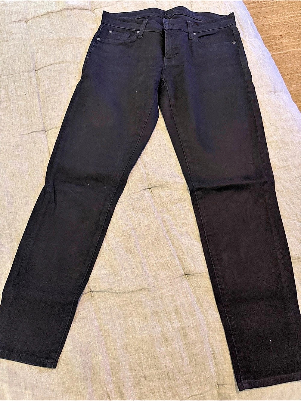 7 For All Mankind Black skinny Leg Jeans size 28